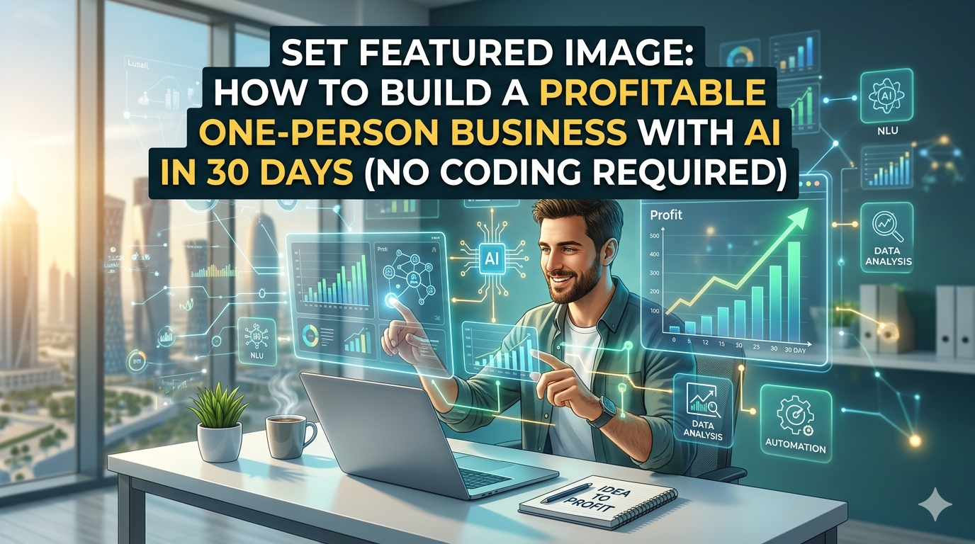 How to Build a Profitable One-Person Business with AI in 30 Days (No Coding Required)